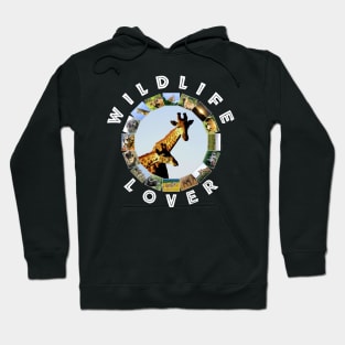 Wildlife Lover Blue Sky Giraffes Hoodie